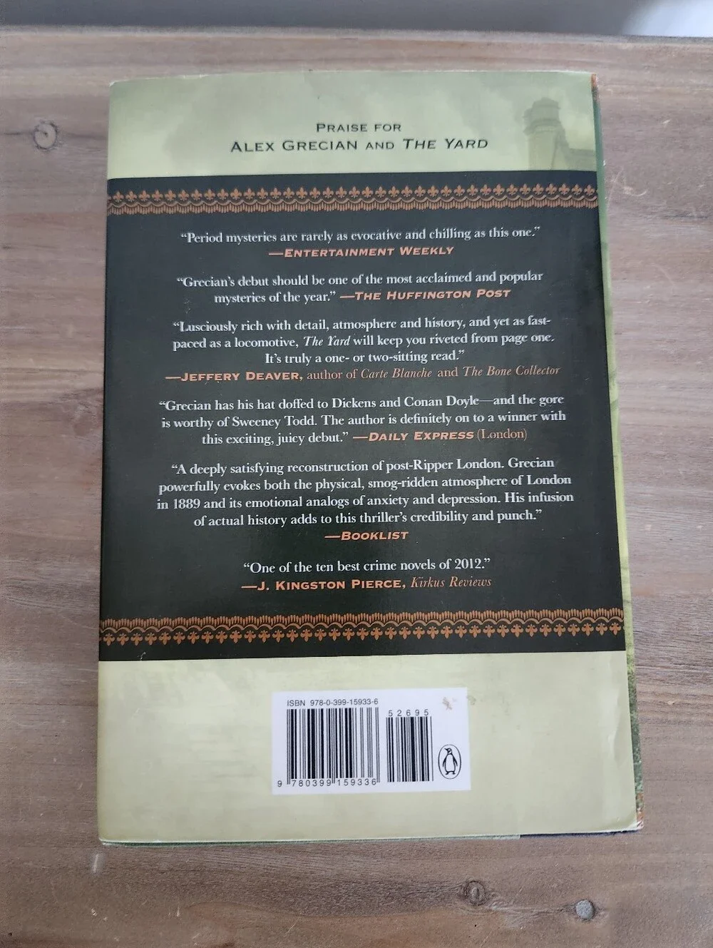 The Black Country Alex Grecian SIGNED 1st Edition 1st Printing Hardcover